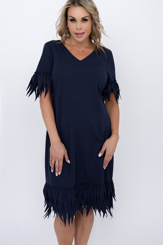 Fuchsia Glitzerkleid 