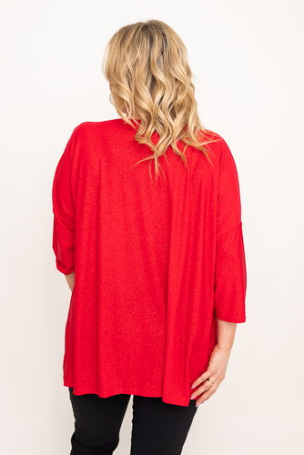 Red Glitter Blouse