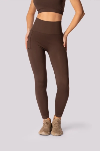 Coffee Leggings med lomme