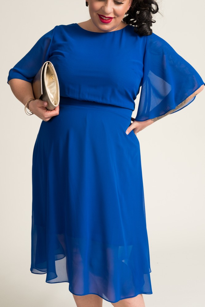  Cornflower Chiffon Dress by ONDIGIO