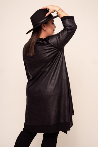 Black Asymmetrical Tunic