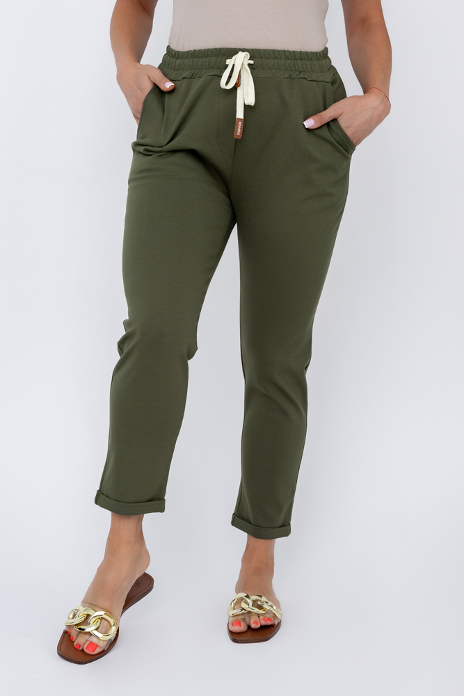 Khaki Spodnie dresowe