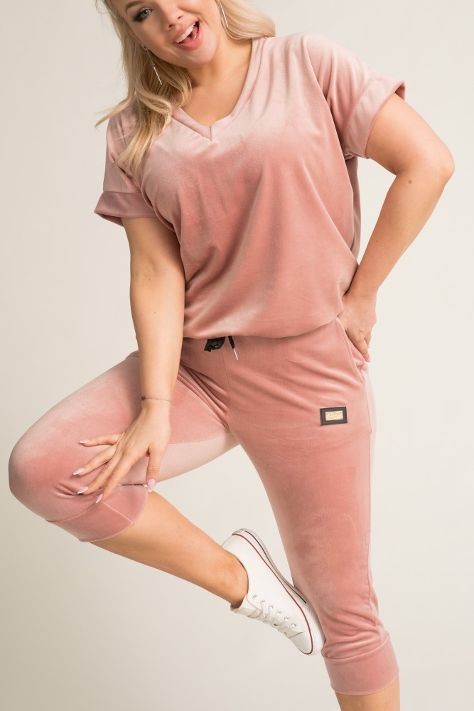 Powder pink MILKIN velour set