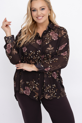 Camisa transparente Estampado 2