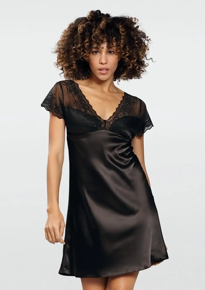 Black Satin Petticoat