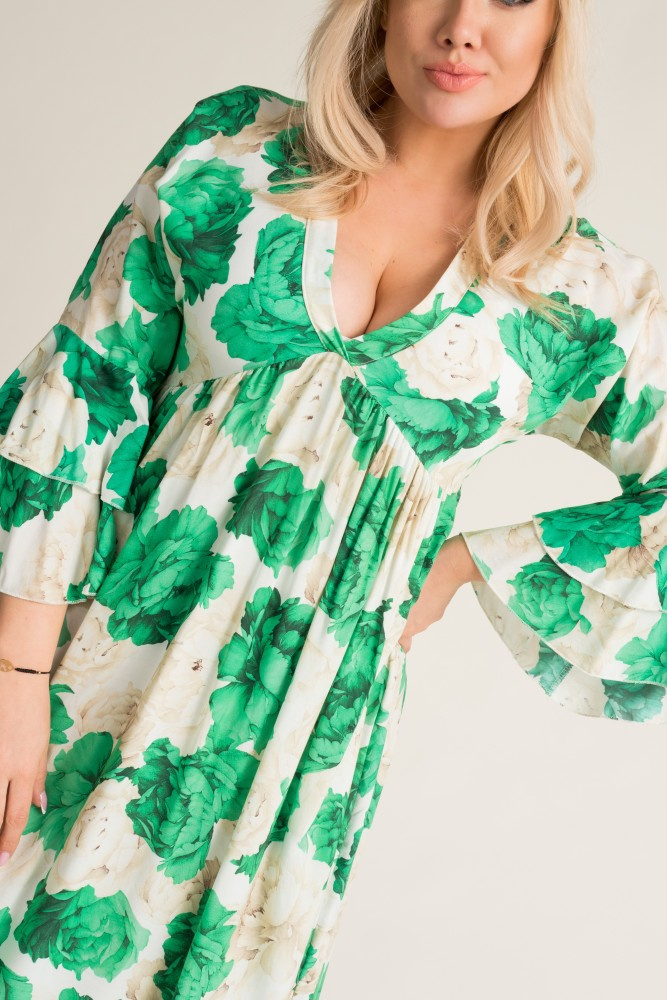 Green GARMINO maxi dress