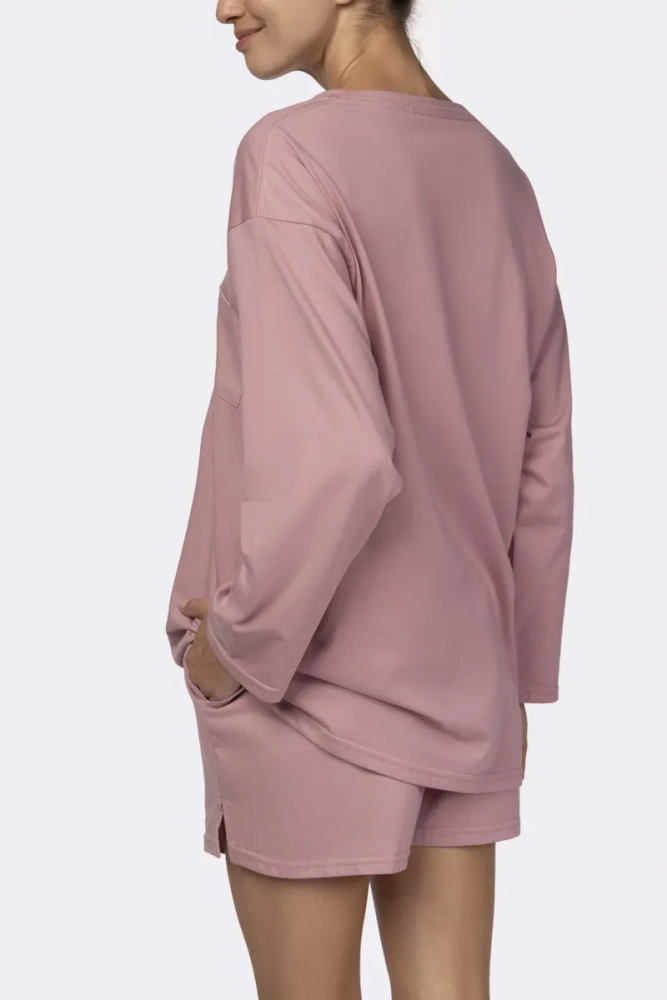 Bladoróżowa Piżama z szortami LEKREZI