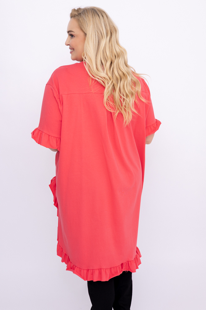 Black Blouse with Frill SERMIA