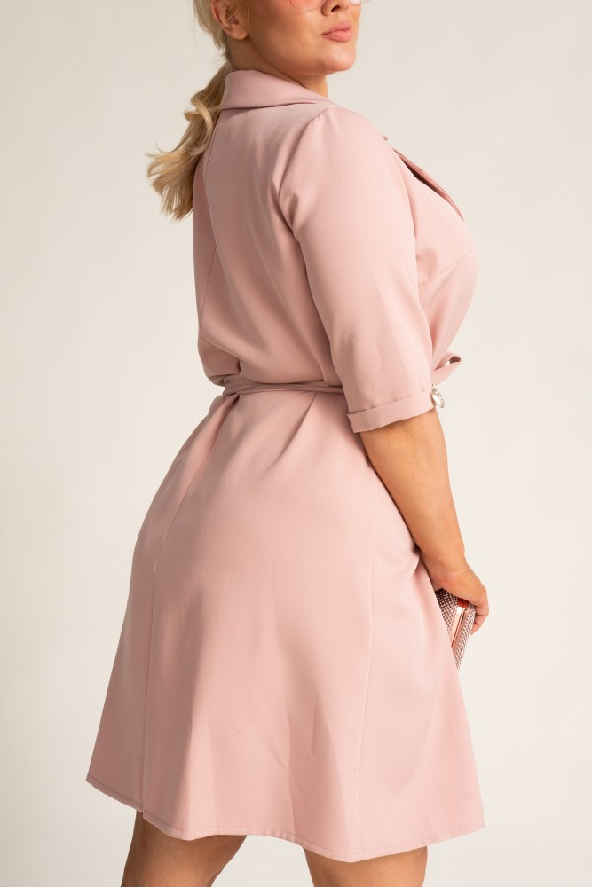 Powder Pink Jacket Dress VERNI