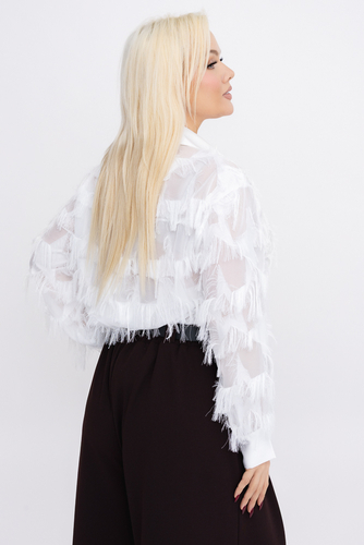 Biała Koszula prześwitująca