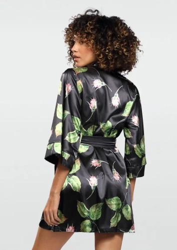 Satin-Bademantel DK-P 008