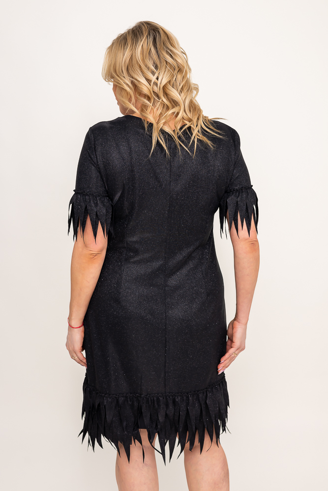 Vestido negro de purpurina 