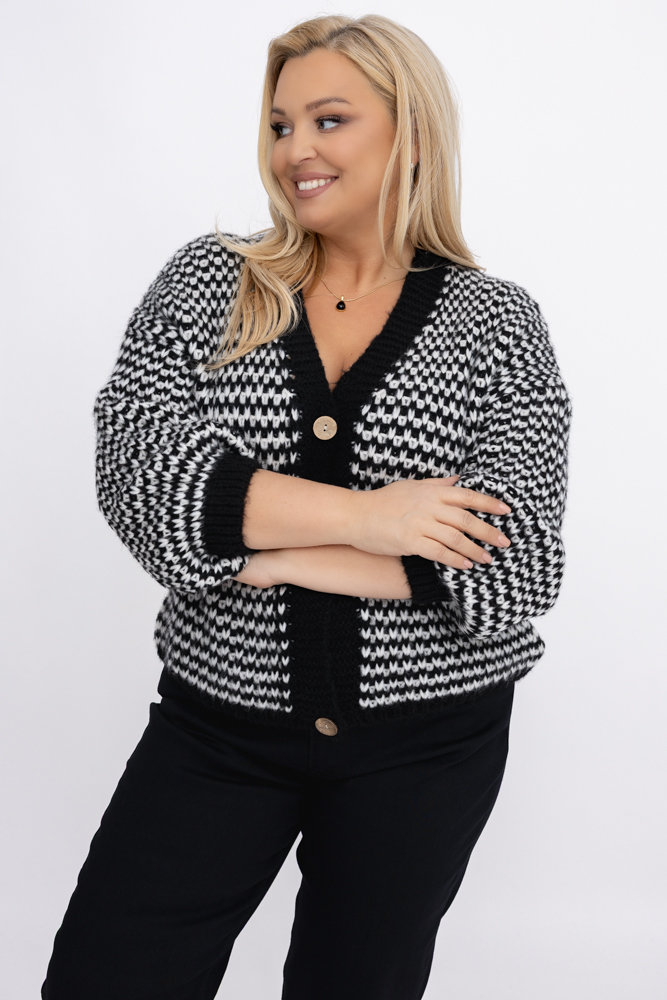  Black and White Sweater