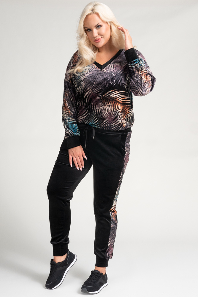  VINTIORI Velour Tracksuit Set Pattern 2