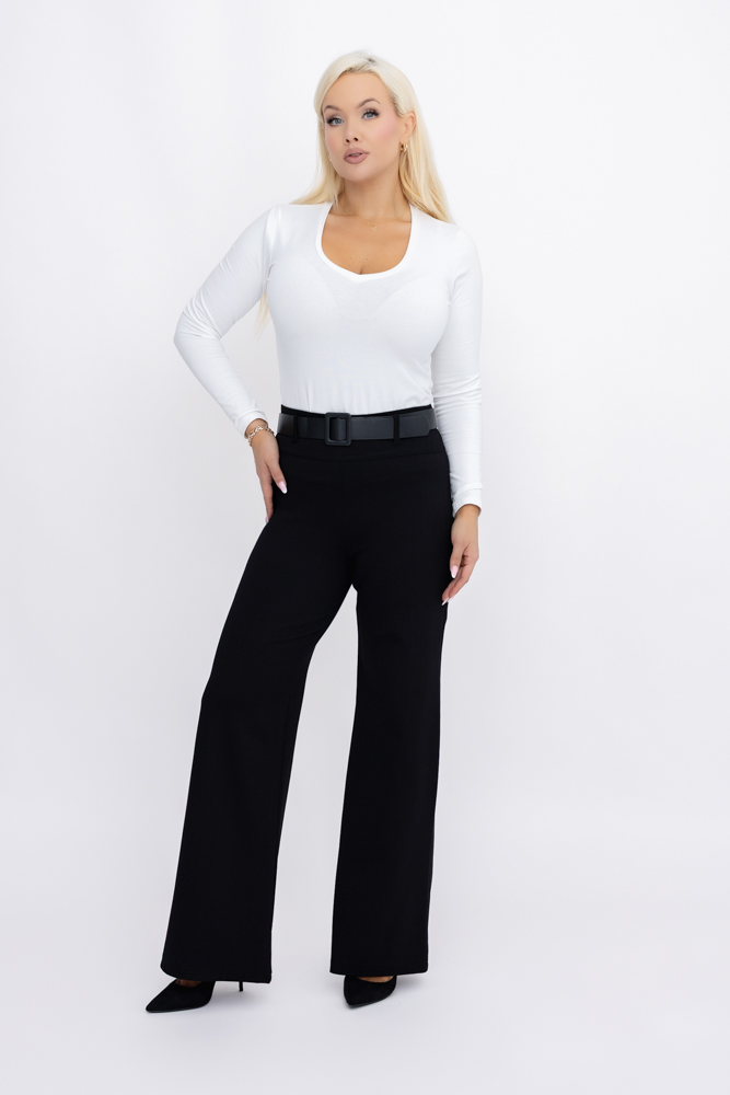 Black Trousers with Belt