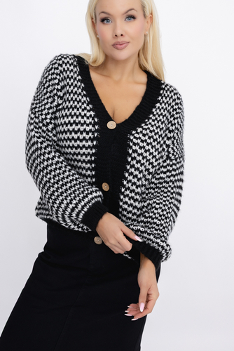  Pull noir et blanc