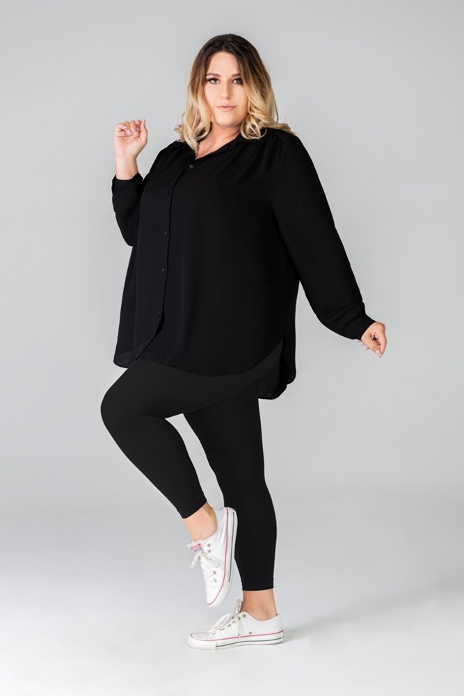 Queen Size Luiza Leggings 120 DEN Short Onyx 8