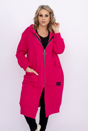 Fuksjowa Bluza ocieplana VERMEN