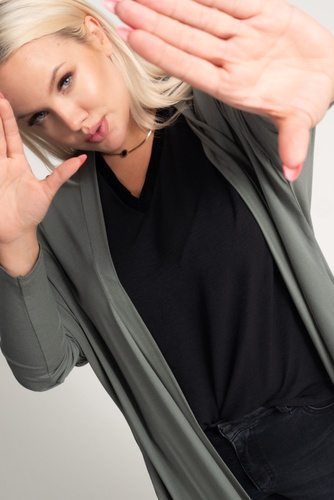 Olive Cardigan PERUNI