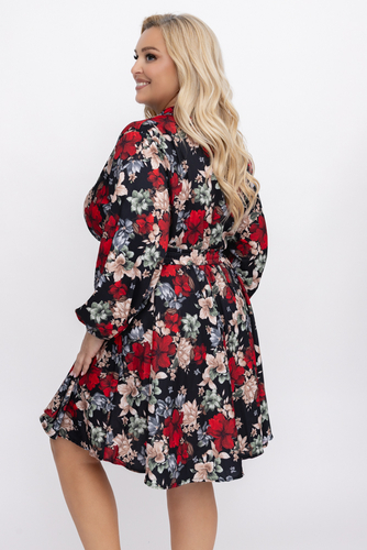 带腰带的连衣裙图案 1