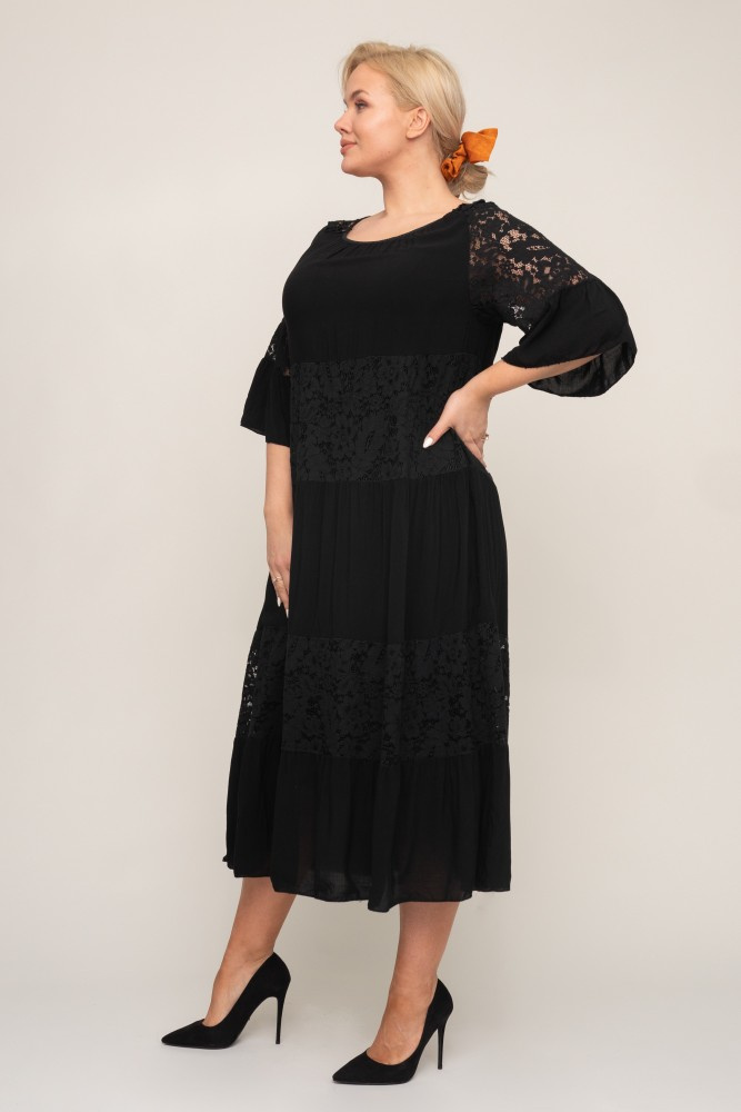 Black Lace Dress MARIPOSA