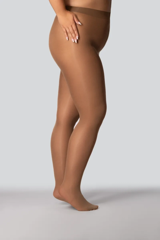 Rajstopy ELIZABETH I Plus Size OBSIDIAN