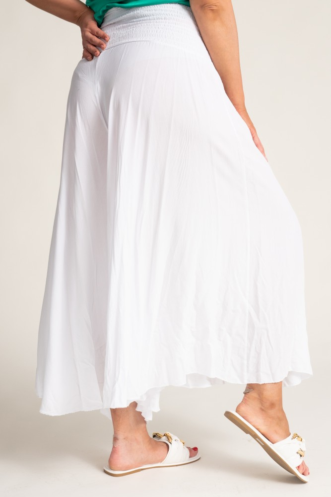  White Wide-Legged Trousers QUENTO