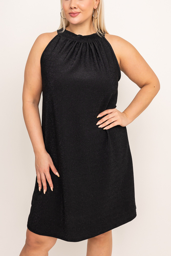  Czarna Sukienka błyszcząca RISHA