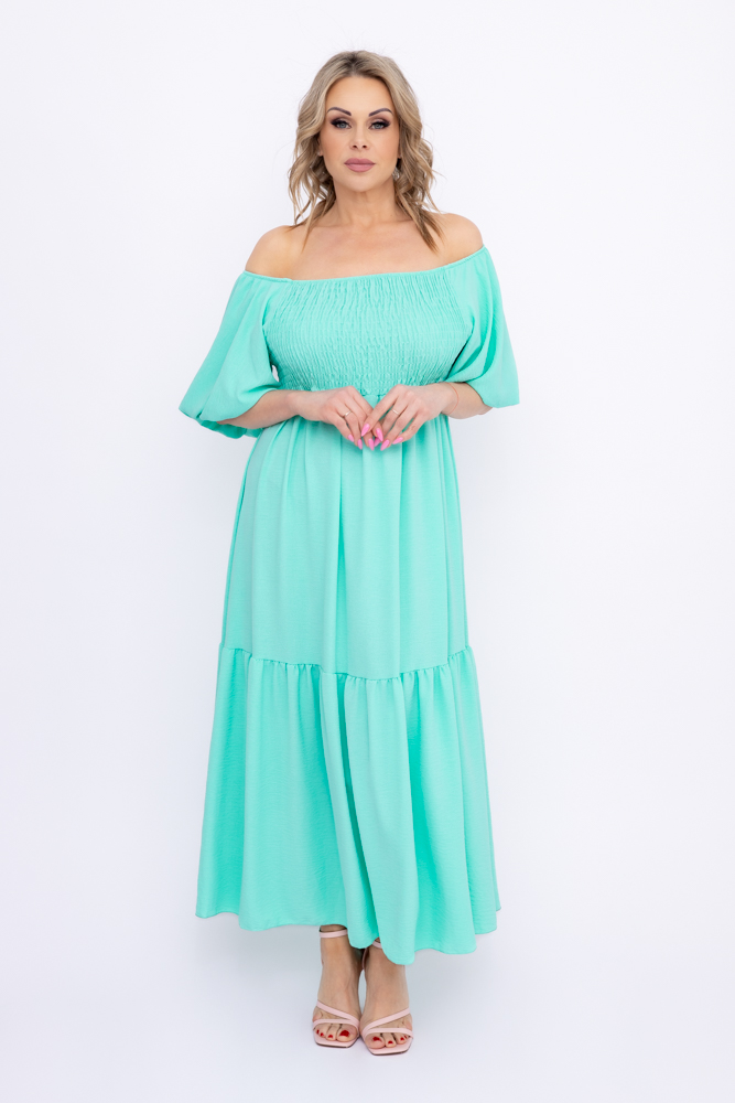 Miętowa Sukienka FINURI