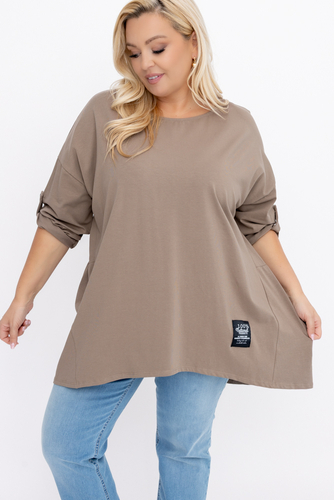 Asymmetrische Tunika für Kaffee