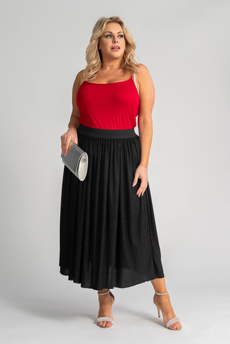  Black TENDIO Brocade Skirt
