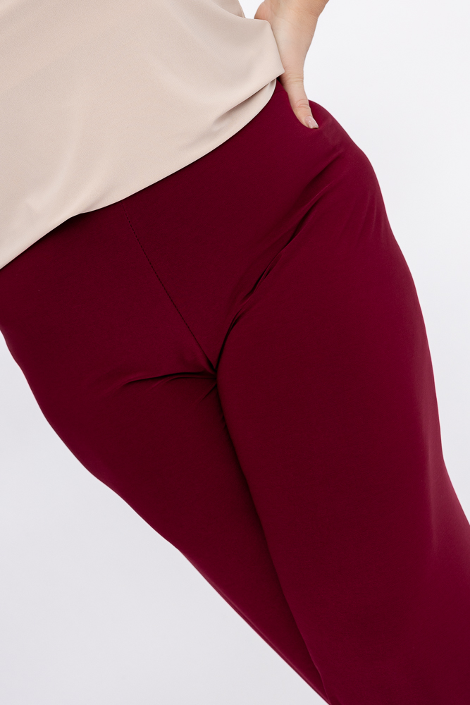 Bordowe Spodnie