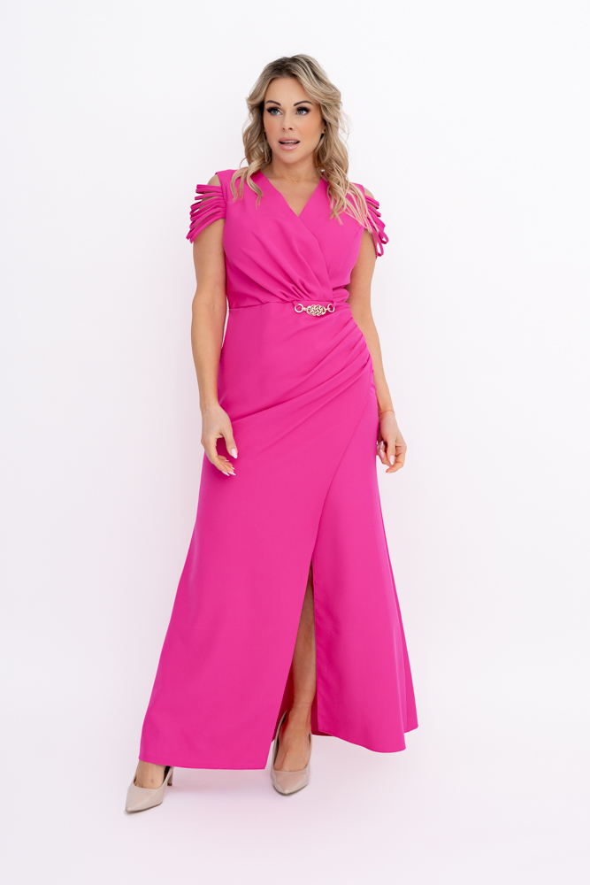 Fuksjowa Sukienka z łańcuszkiem