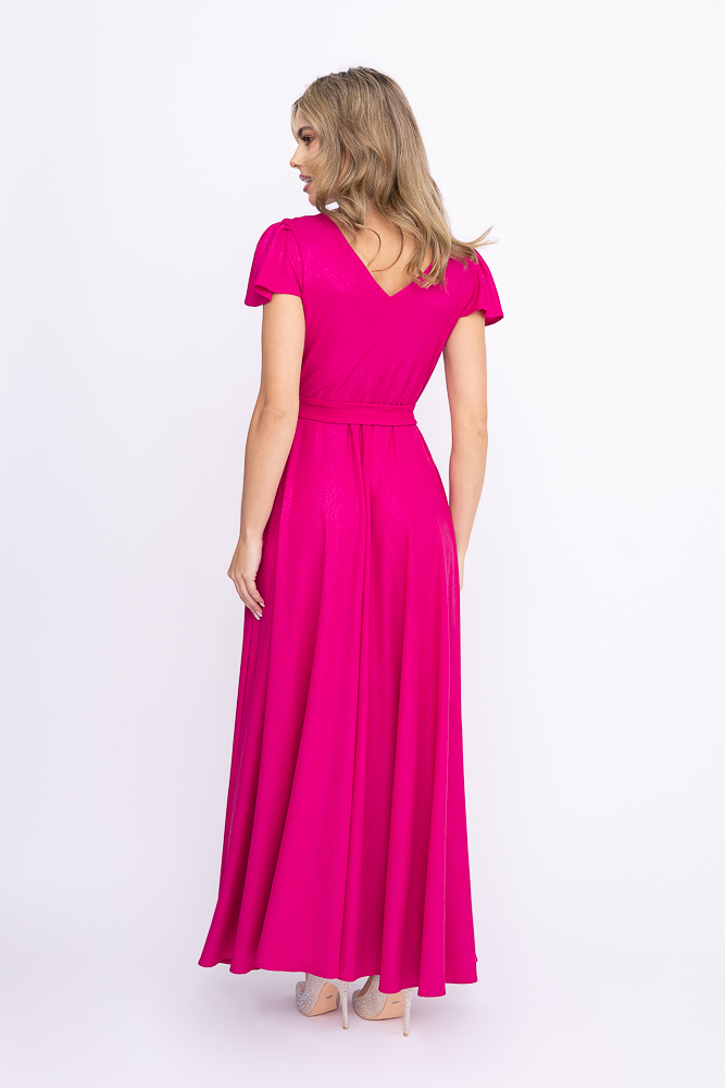 Vestido de purpurina fucsia