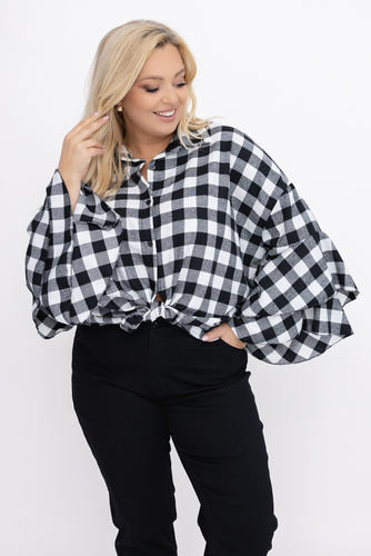 Shirt with ruffles on sleeves Design 2