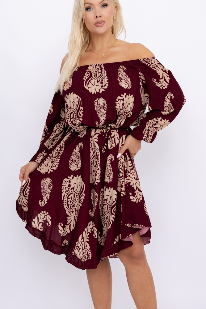 Sukienka w kwiaty VOMI Wzór 12