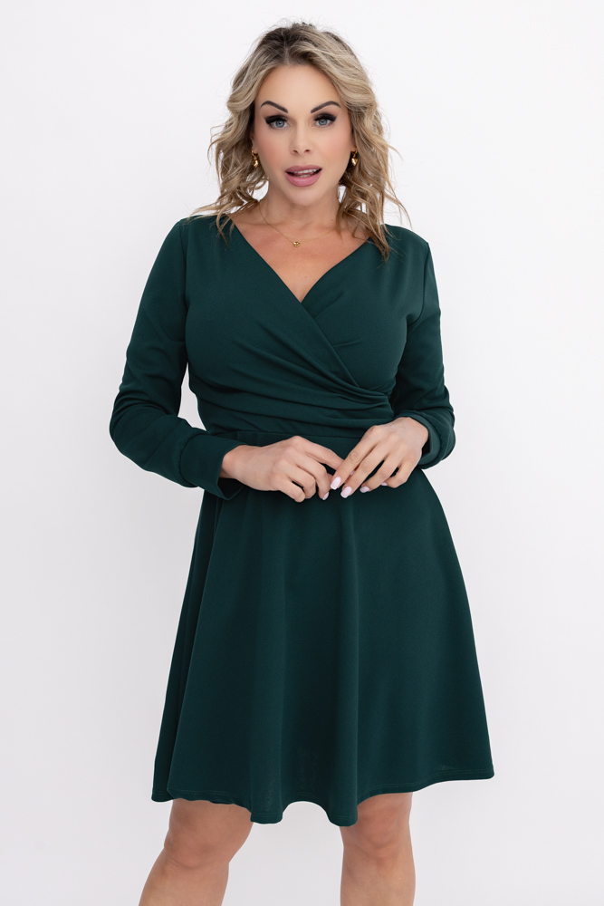 Rochie verde sticlă