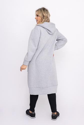 Szara Bluza ocieplana