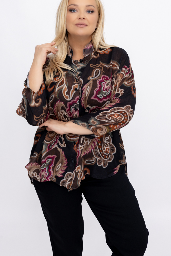  Camisa transparente Estampado 2