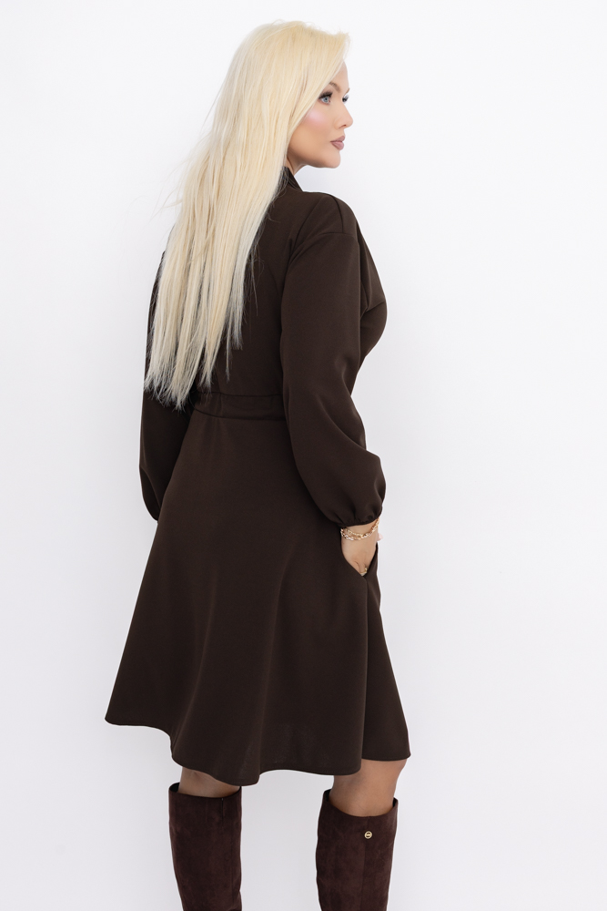 Chocolate Tiered Dress