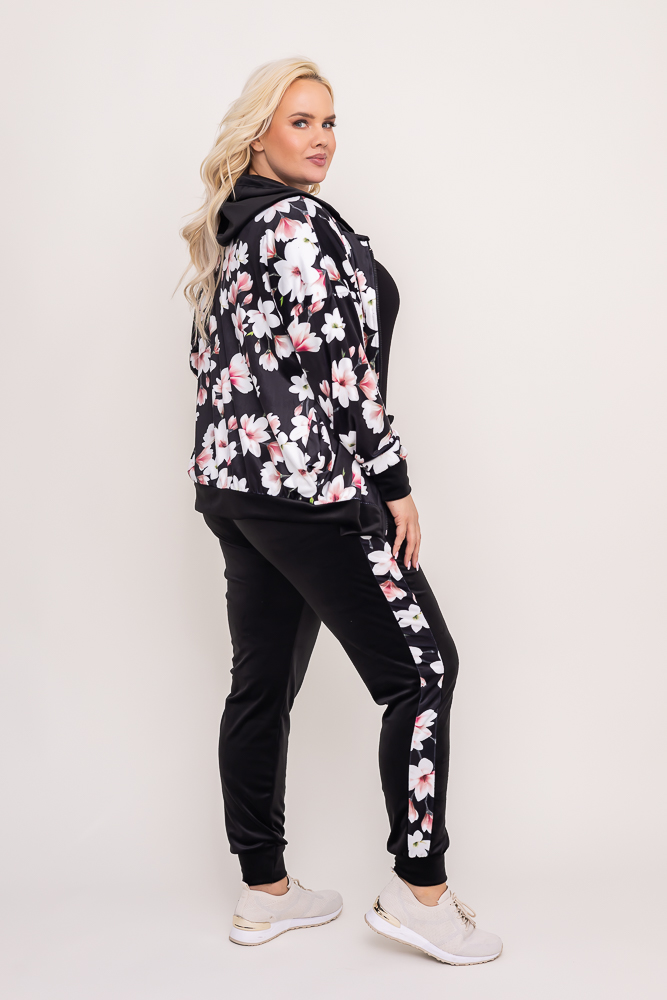 Grey Velour Tracksuit Set KARMENIO