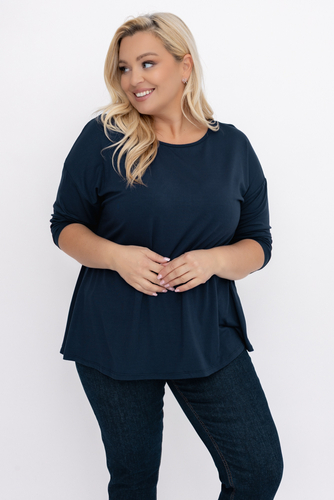  Beigefarbene glatte Bluse