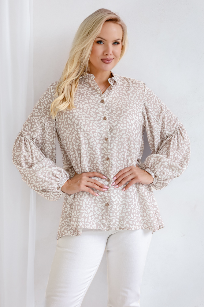 Camisa con mangas buff Wzór 13