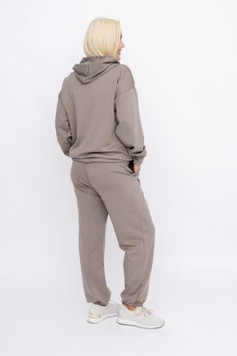 Set de sudadera café