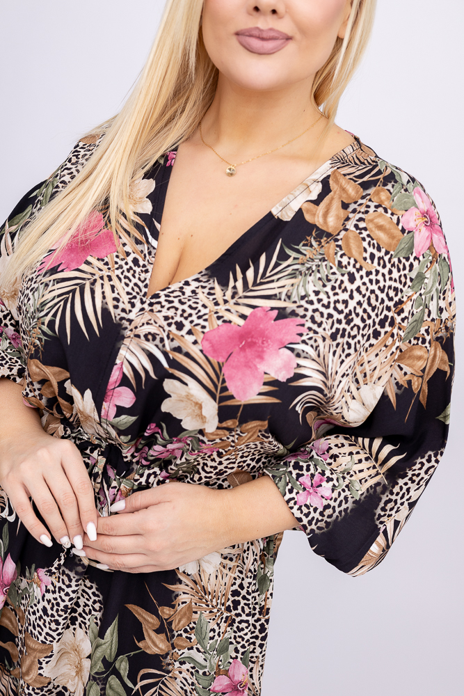 Sukienka z rozcięciem PEIORI Wzór 4