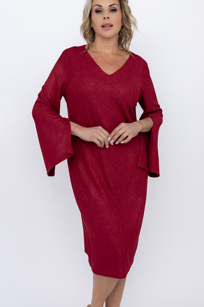 Maroon Glitter Dress