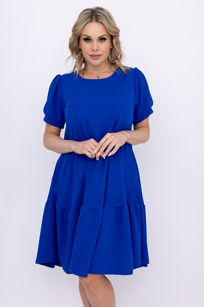 Chabrowa Sukienka z falbaną DOLIEN