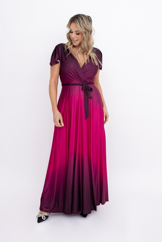 Kornblumen-Brokatkleid