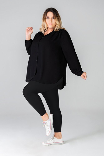 Queen Size Luiza Leggings 120 DEN Short Onyx 8