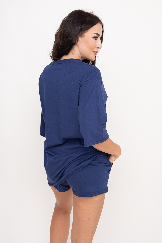 Granatowa Piżama z szortami PURENA